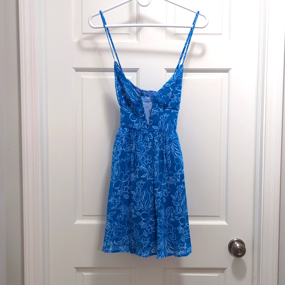 Blue flower dress